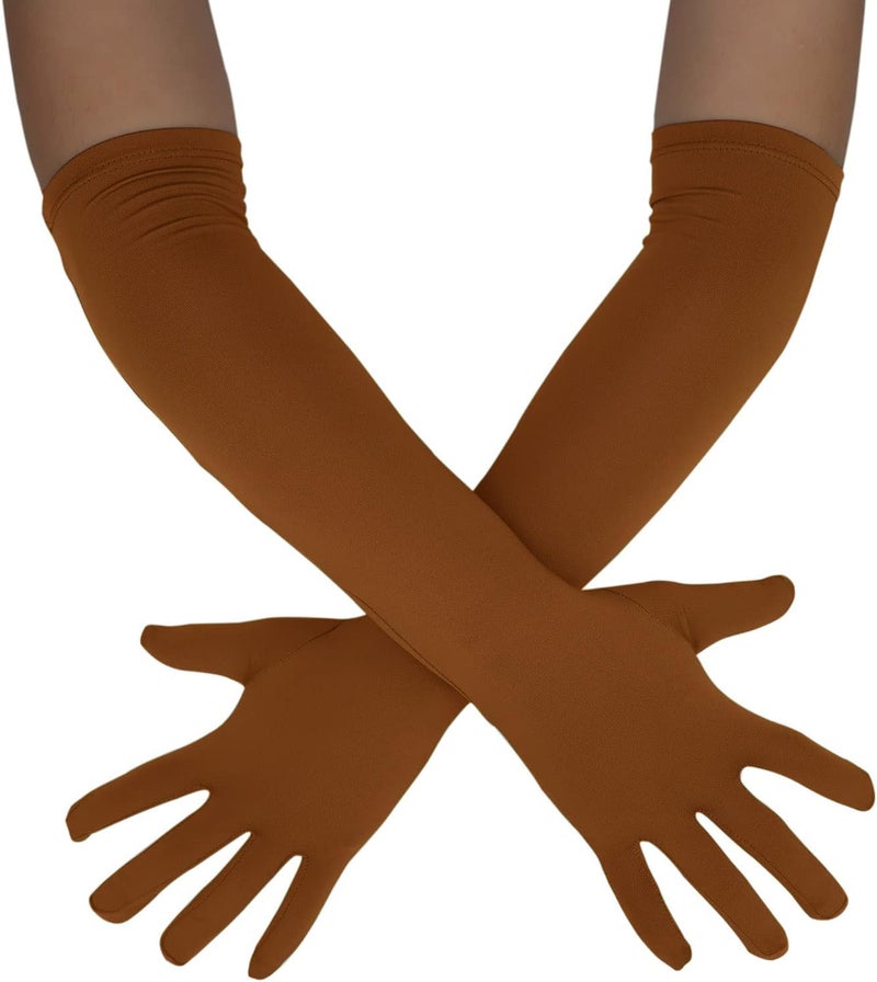 Sheface Men's and Women's 18" Spandex Long Gloves Stretchy Banquet Party Wedding Costume Gloves - Image 1